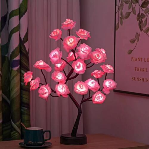 Luces Decorativas De Árbol De Rosa