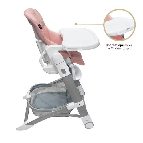 Silla Alta Periquera Infanti Meal-I Rosa.