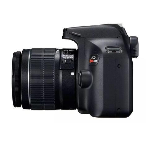Camara Canon EOS Rebel Kit T100 Con Lente EF-S 18-55 mm f/3.5-5.6 III, Color Negro 