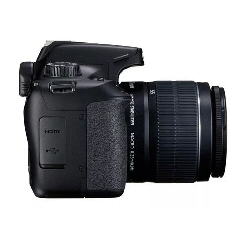 Camara Canon EOS Rebel Kit T100 Con Lente EF-S 18-55 mm f/3.5-5.6 III, Color Negro 