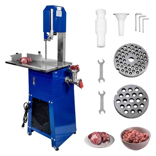 Sierra Cinta Cortadora Hueso + Molino Triturador Carne 3/4hp