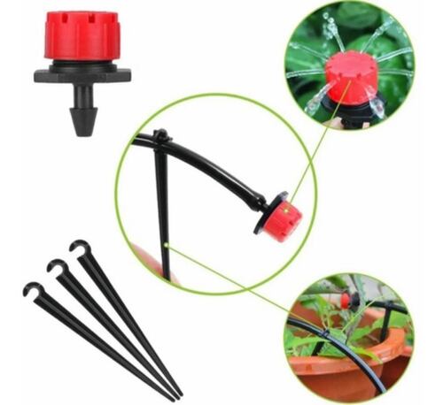 Sistema De Riego Automático Ahorrador Por Goteo 50m, 211 Pcs Negro