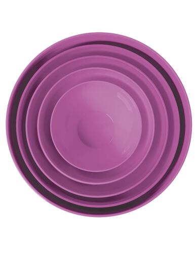 AGBOX Set De 5 Bowls De Plástico Con Tapa ABOX-201.