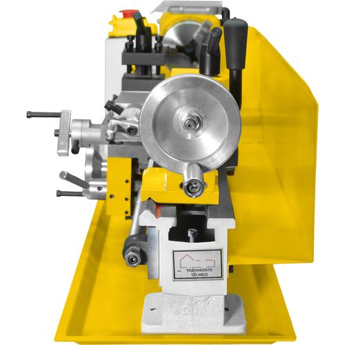 Mini Torno Metal 46 Pz Torneado Acero 550w 2500rpm 9 Buriles