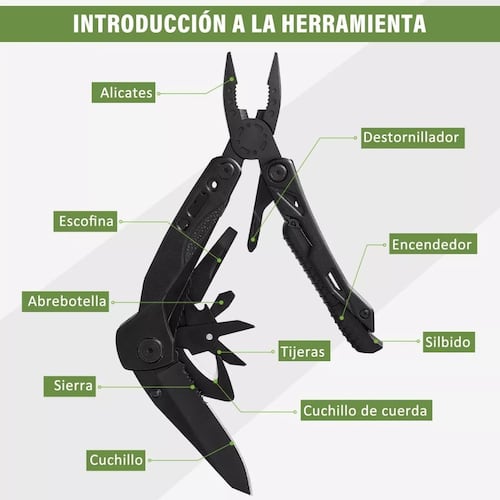 Pinzas Acero Inoxidable Camping