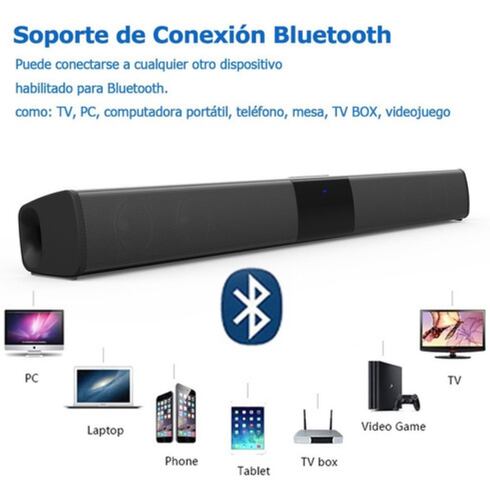 Barra De Sonido Eleoption Bs-28b Bocina Bluetooth Recargable Negro