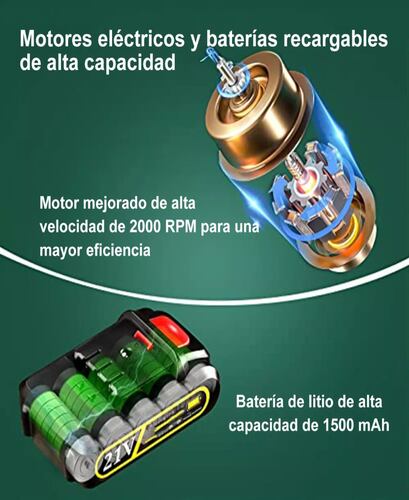 Cortasetos Eléctrico Portátiles Céspedes Y Arbustos Poda 24v.