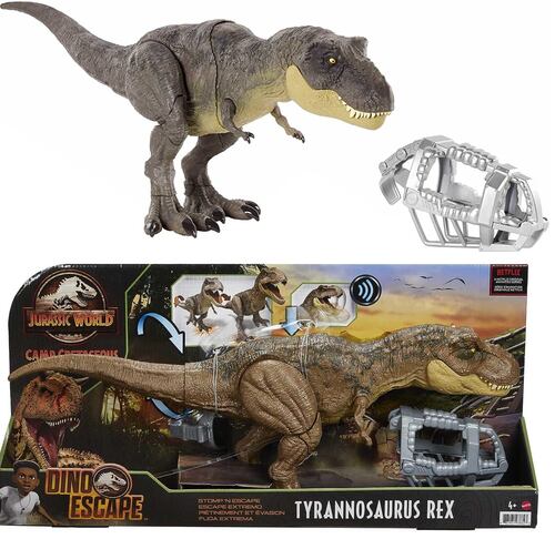 Tyrannosaurus Rex Jurassic Camp Cretaceous Dinosaur World Action with Stomping Motion 