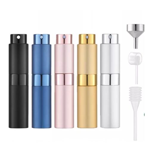 5 Mini Atomizador Para Perfume Botella De Perfume Spray 8ml Azul/Negro/Rosa/Dorado/Plata