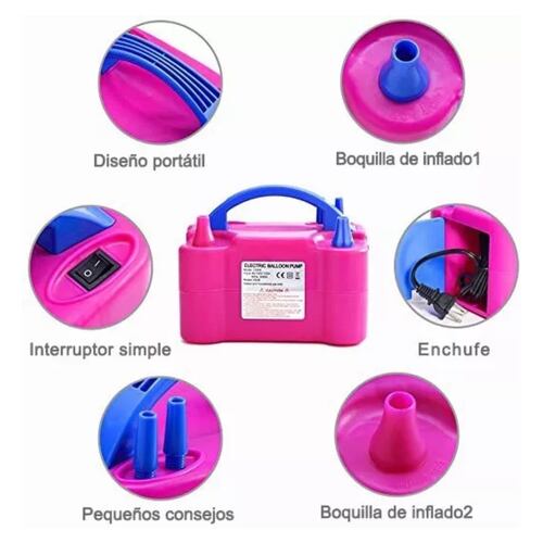 Bomba para inflar globos eléctrico