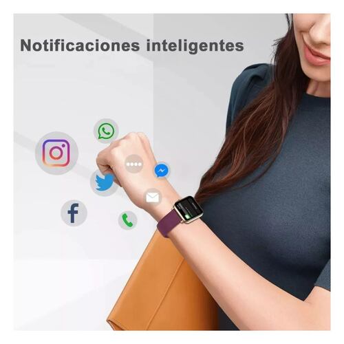Reloj Inteligente Smartwatch Impermeable Mujer Purpura