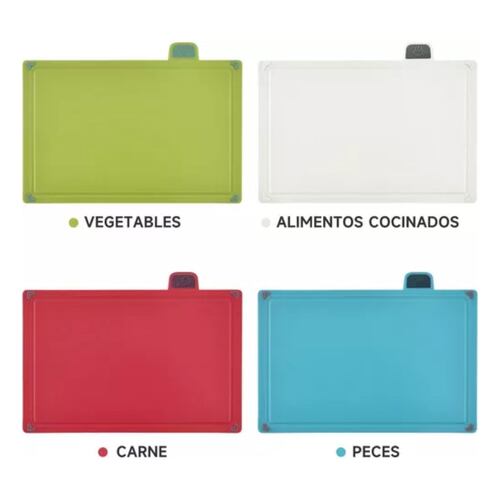 Tabla Para Picar Gruesas De Cocina con Base, 4 Piezas De Colores