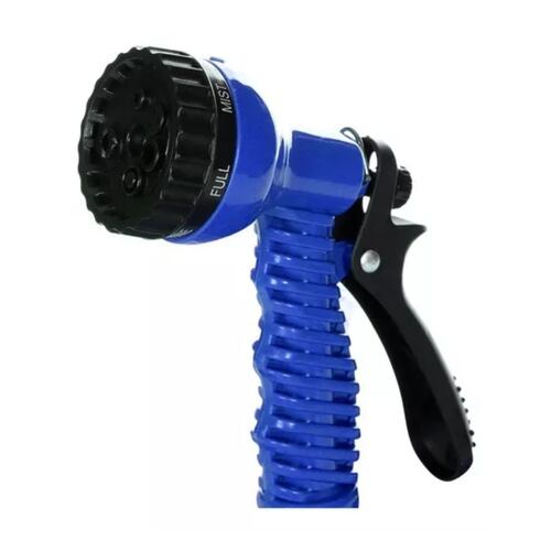 Manguera Expandible Flexible 15 Metros Con Aspersor Jardin Color Azul