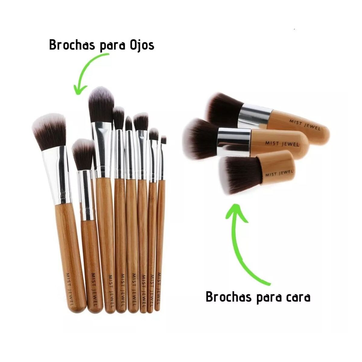 Brochas Ecologicas Brochas Para Maquillaje De Bambu Brochas De