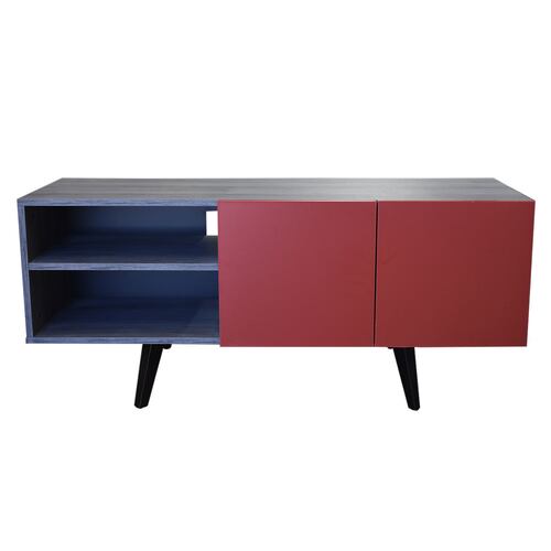 Mueble para TV de 50" Suecia  Moderno y Practico Hogare Gris Rojo 