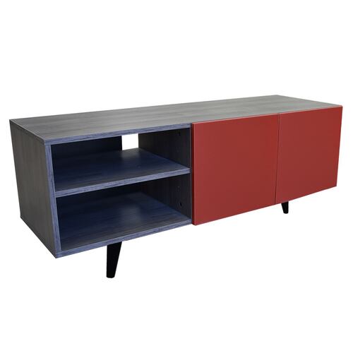  Mueble para TV de 50" Suecia  Moderno y Practico Hogare Gris Rojo 