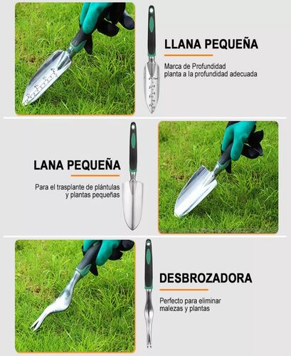 Juego De Herramientas De Jardín Kit Manual Jardinería 11pzs.