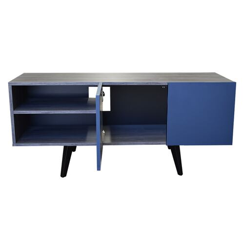  Mueble para TV de 50" Suecia  Practico y Moderno Hogare  Gris Azul