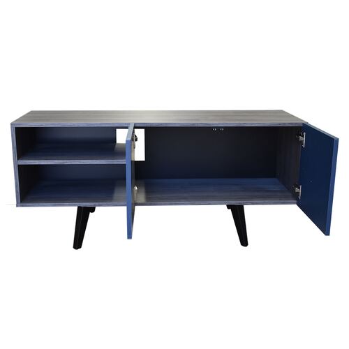  Mueble para TV de 50" Suecia  Practico y Moderno Hogare  Gris Azul