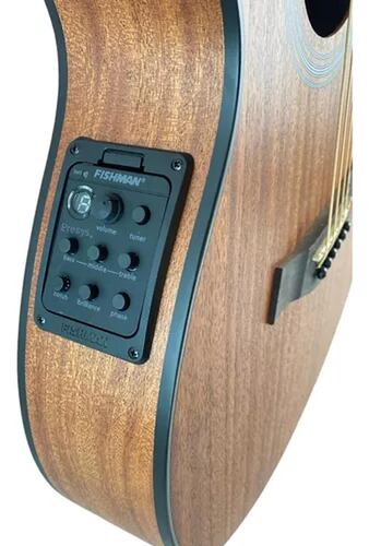 McCartney QA66 Guitarra Electroacústica con Pastilla Fishman Cuerdas Ernie ball Everlast Y Plumillas Tortex