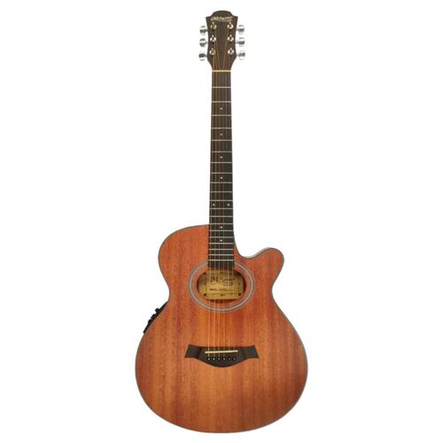 McCartney QA66 Guitarra Electroacústica con Pastilla Fishman Cuerdas Ernie ball Everlast Y Plumillas Tortex