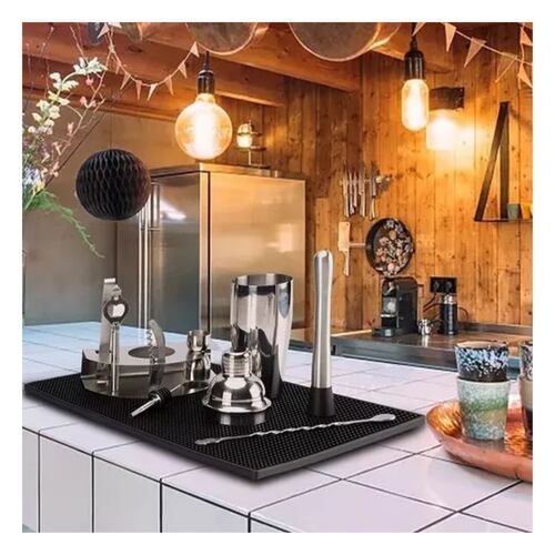 Tapete Escurridor Para Bar 30 cm X 40 cm Negro