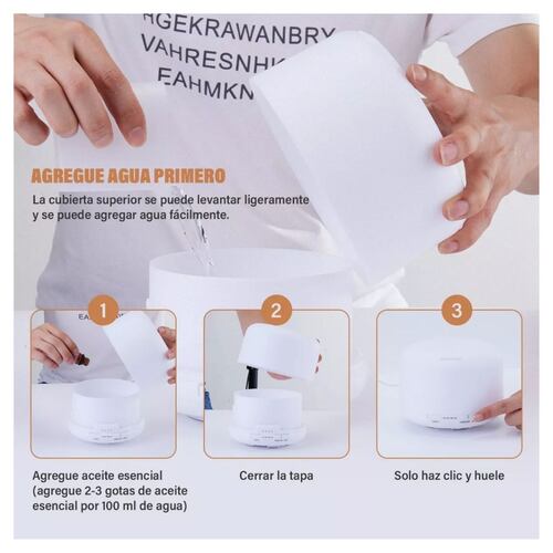 Difusor inteligente 500 ml compatible con alexa y google home