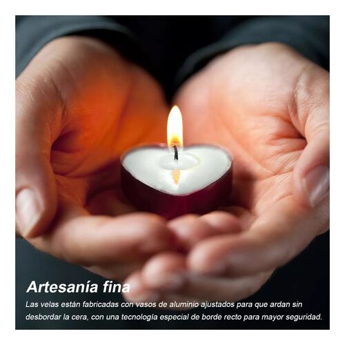 50pz boda Velas Flotantes Sin Aroma De Alta Calidad Blanco Corazón
