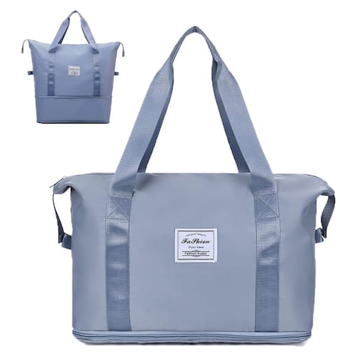Bolso deportivo para viajes, gimnasio, ejercicios aZUL claro