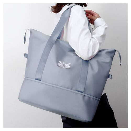 Bolso deportivo para viajes, gimnasio, ejercicios aZUL claro