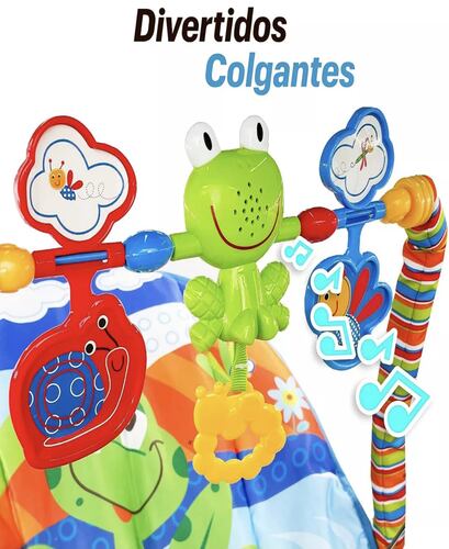 Silla mecedora para bebé Tiibaby Cartoon deluxe azul.