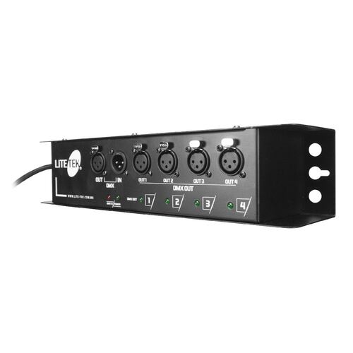 Splitter LITE TEK Dmx SPLITTER4 100-240v 50-60hz 30w.