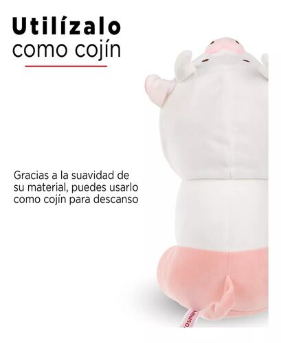 Miniso Peluche Cerdito Sentado Con Capucha De Vaca 27.9x21.2.