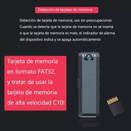 Camara Espia Mini-hdgrabador Grabación De Sonido Video Pluma