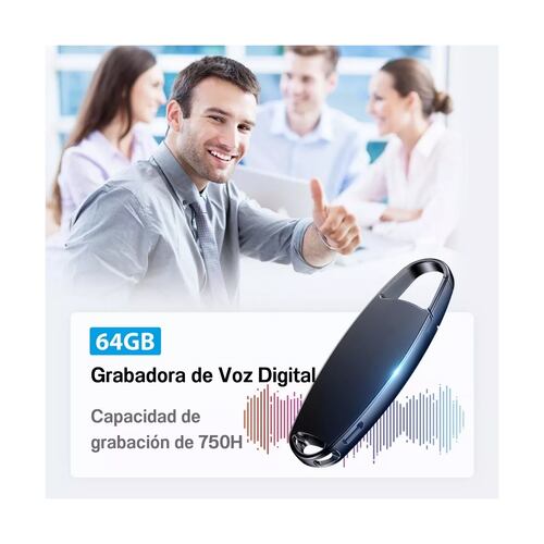 Mini Usb 64gb Recorder, Grabadora Activada Por Voz