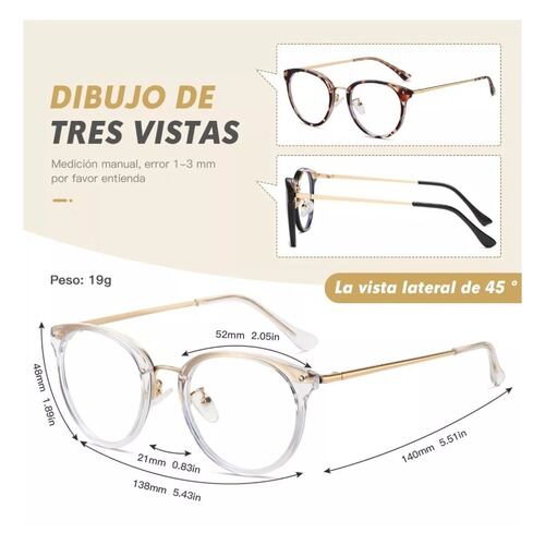 Paquete de 3 Gafas De Filtro De Luz Azul Lentes