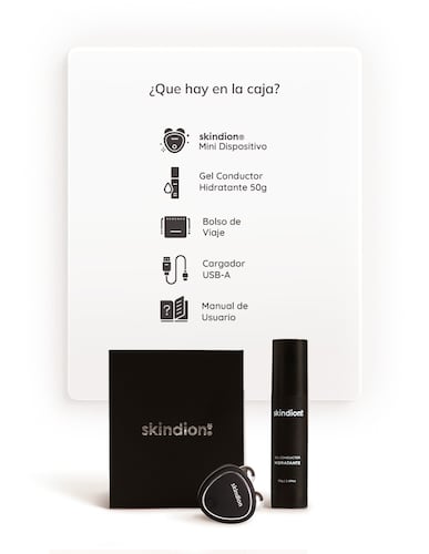 Skindion Dispositivo de Rejuvenecimiento Facial con Microcorriente Reductor de Arrugas y Tonificación Facial.
