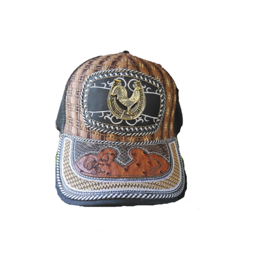 Gorra Vaquera Gallo con Grabado Avestruz
