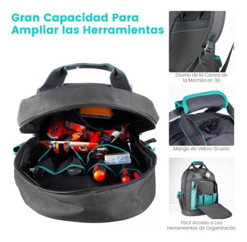 Bolsa Mochila Portaherramientas Para Herramientas Organizado Verde