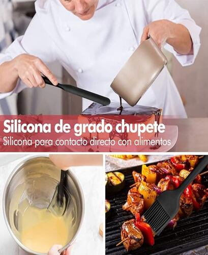 Utensilios Silicona Cocina Palas Espatulas Reposteria 6 Set.