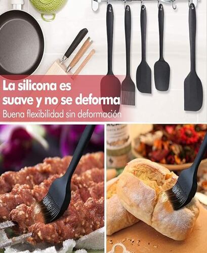 Utensilios Silicona Cocina Palas Espatulas Reposteria 6 Set.