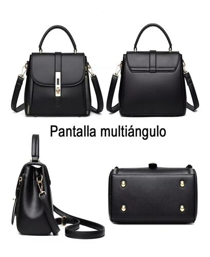 Bolsas Para Mujer De Cuero Pu Impermeable Crossbody Beige