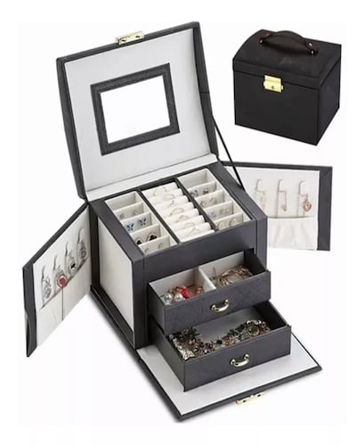 Cajas De Exhibición De Joyería Joyero Organizador De 3 Capas.