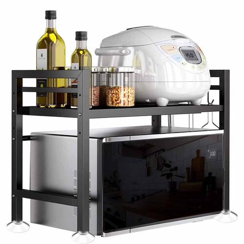 Mueble moderno ajustable para microondas 2 niveles de acero