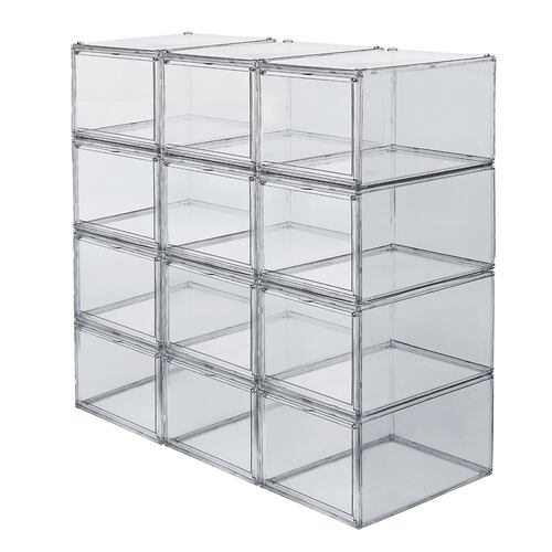 AGBOX Zapateras Apilables Premium 12 Pack Payton AG-ZAP12PT.