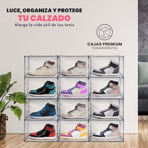 AGBOX Zapateras Apilables Premium 12 Pack Payton AG-ZAP12PT.