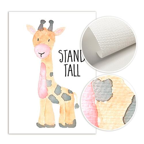 6Lienzos Decorativos Habitación Infantil Bebé Animales Selva