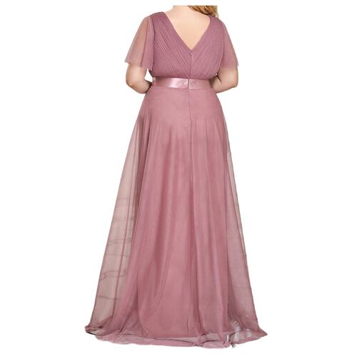 Maxi Vestido Dama Mujer Elegante Fiesta Drapleado Talla Extra
