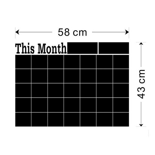 Vinil Pizarrón Organizador Calendario Mensual Oficina+plumón