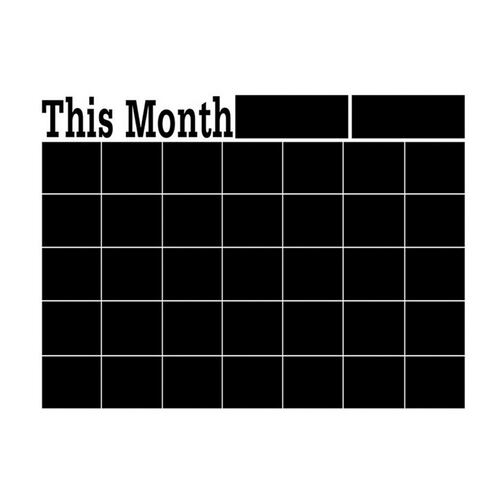 Vinil Pizarrón Organizador Calendario Mensual Oficina+plumón
